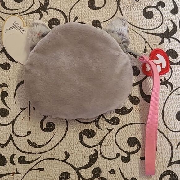 Ty Gear Cat Plush Purse with Pink Bow - Picture 4 of 7